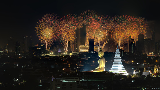 Bangkok New Year Firework 2024