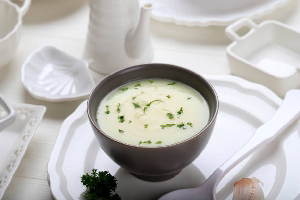 istock Cream Soup for Breakfast, Close Up 1898733799