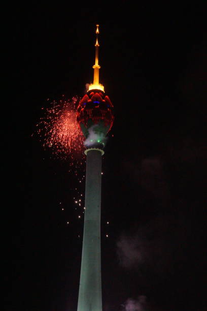 istock New year fireworks Lotus Tower in sri lanka 1898888725