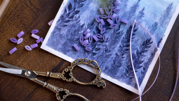 istock Quilling and Painting Greeting Card Creation 1898909856