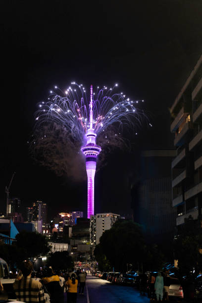 istock Auckland New Year's Eve fireworks from Sky Tower 1898920156
