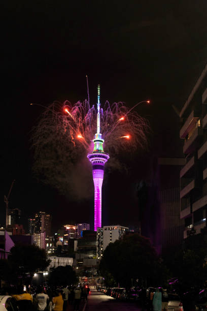 istock Auckland New Year's Eve fireworks from Sky Tower 1898920168
