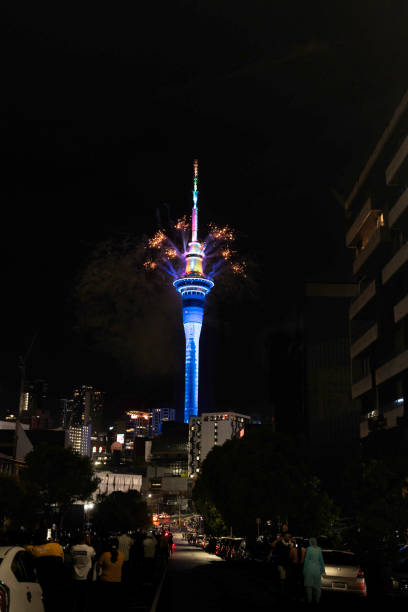 istock Auckland New Year's Eve fireworks from Sky Tower 1898920169