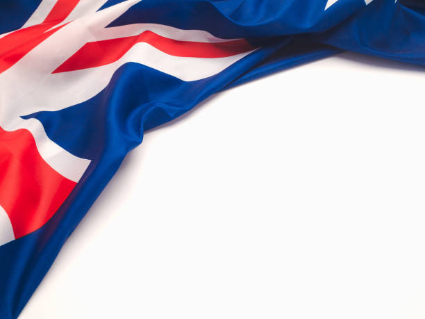 istock Part of the Australian flag on a white background. 1898920170