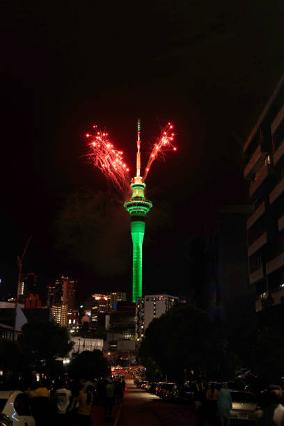 istock Auckland New Year's Eve fireworks from Sky Tower 1898920677