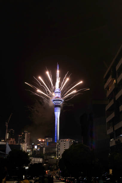 istock Auckland New Year's Eve fireworks from Sky Tower 1898920683