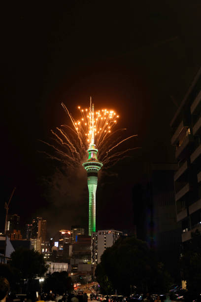 istock Auckland New Year's Eve fireworks from Sky Tower 1898920685