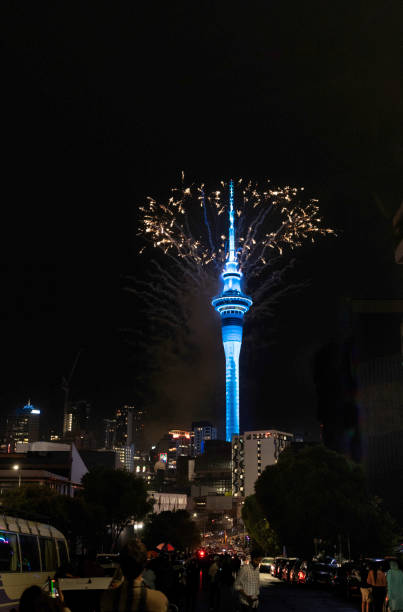 istock Auckland New Year's Eve fireworks from Sky Tower 1898921212