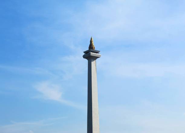 istock Indonesian national monument with blue sky background 1899027780
