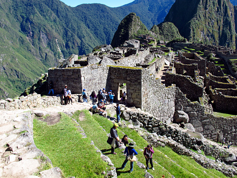 Machu Picchu, Peru - 04 May 2011: Machu Picchu is capital of the Inca Empire in the Andes mountains, Peru, South America