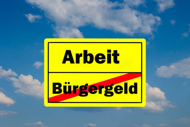 Sign with the German words \