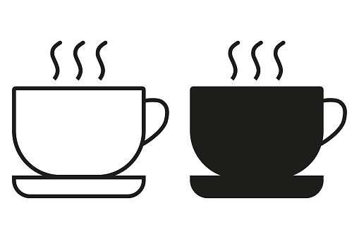 Cup a coffee sign and symbol.Coffee cup icon vector.