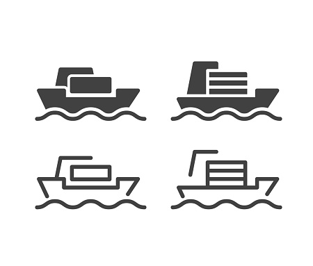Ship and Boat - Illustration Icons