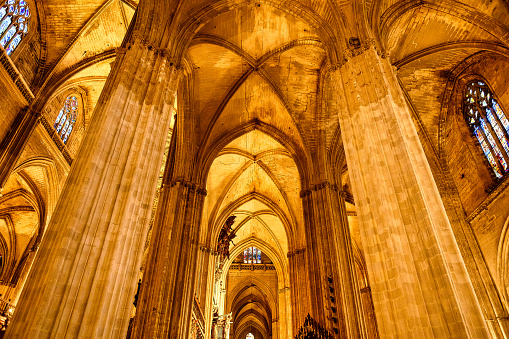 Medieval architectural feature in the Cathedral of Saint Mary of the See (Spanish: Catedral de Santa María de la Sede), popularly known as Seville Cathedral, Seville, Spain