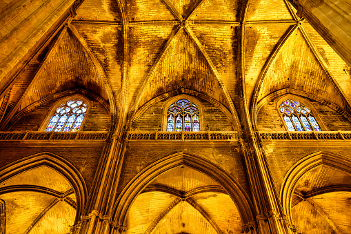 Medieval architectural feature in the Cathedral of Saint Mary of the See (Spanish: Catedral de Santa María de la Sede), popularly known as Seville Cathedral, Seville, Spain