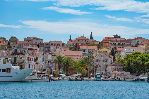 view of the old town, Hvar Island, Split, Croatia