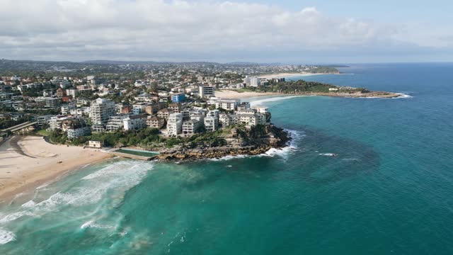Aerial View of Manly Beach, Australia