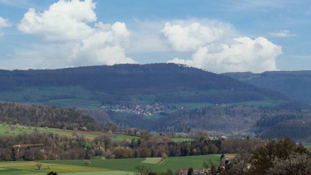 istock Small villages scattered in the hilly landscape 1899650898