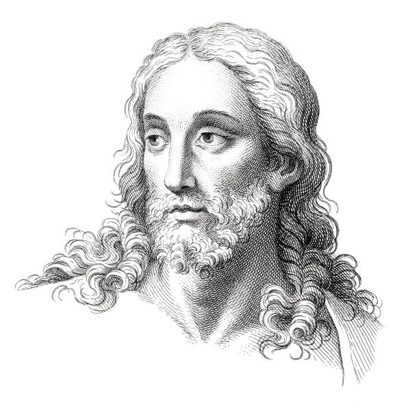 Jesus Christ head drawing sketch from Raphael engraving 1722 Human head drawing sketch from Raphael engraving 1722 - scetch for his masterpiece "The School of Athens"Archimedes of Syracuse ( c. 287 – c. 212 BC ) was an Ancient Greek mathematician, physicist, engineer, astronomer, and inventor from the ancient city of Syracuse in Sicily. Although few details of his life are known, he is regarded as one of the leading scientists in classical antiquity. Considered the greatest mathematician of ancient history, and one of the greatest of all time.The School of Athens (Italian: Scuola di Atene) is a fresco by the Italian Renaissance artist Raphael. The fresco was painted between 1509 and 1511 as a part of Raphael's commission to decorate the rooms now known as the Stanze di Raffaello, in the Apostolic Palace in the Vatican. It depicts a congregation of philosophers, mathematicians, and scientists from Ancient Greece, including Plato, Aristotle, Pythagoras, Archimedes, Heraclitus and Zarathustra the Iranian prophet. The Italian artists Leonardo da Vinci and Michelangelo are also featured in the painting, shown as Plato and Heraclitus respectively.High resolution scan of beautiful engraving.Raffaello Sanzio da Urbino ( 1483 – 1520 ) now generally known in English as Raphael was an Italian painter and architect of the High Renaissance. His work is admired for its clarity of form, ease of composition, and visual achievement of the Neoplatonic ideal of human grandeur. Original edition from my own archives Source : Recueil de Tetes - London 1722 bible genesis in the beginning god created stock illustrations