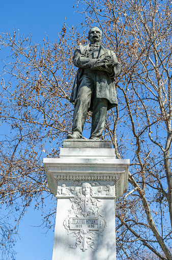 The monument to Claudio Moyano in Madrid, Spain, designed by Agustin Querol, built in 1899 and inaugurated in 1900