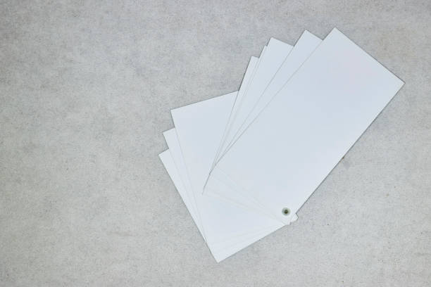 istock Mockup of business cards stack on  grunge background 1899678236