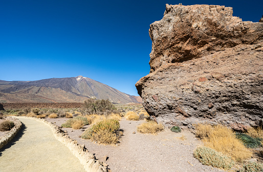volcanic landscape in Teide nature reserve