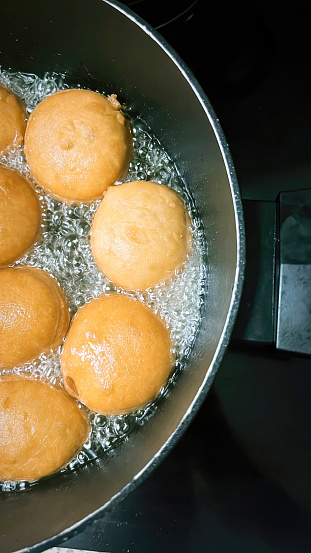 Crispy Golden Delights: Deep-Fried Doughnuts