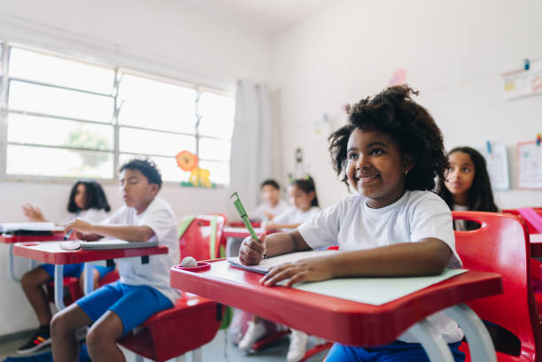 istock Girl student studying on classroom at school 1899819140