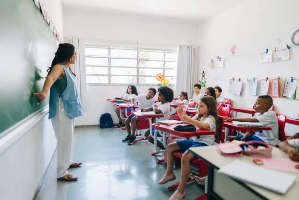 istock Teacher teaching on classroom at school 1899828750