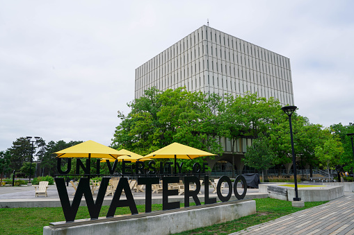 The University of Waterloo the main entrances to the campus from a public road.