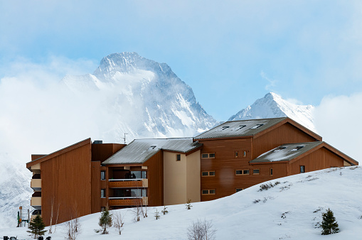 Chalets and hotels in Alp D'huez, France