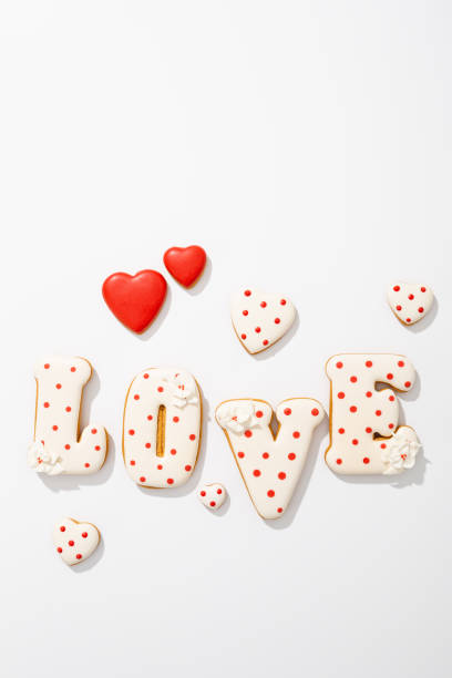 istock Valentine's Day Cookies hearts love letter 1900211698