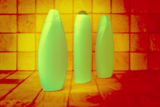 Reusable Amber Plastic Pump Bottle for Lotion or Soap