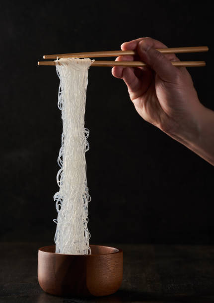 istock Glass noodles on a wooden board 1900226610