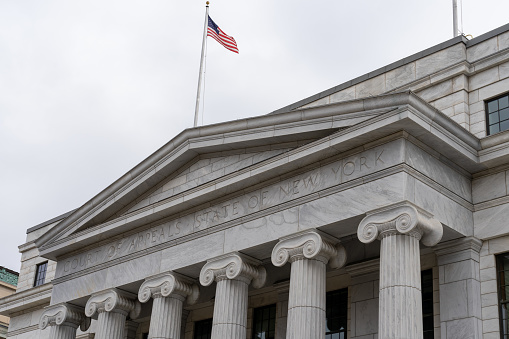 New York State Court of Appeals building at 20 Eagle St, Albany, NY, USA, November 12, 2023. The Court of Appeals is the New York’s highest-level court.