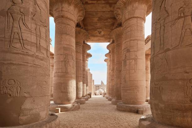 The Ramesseum is the memorial temple or mortuary temple of Pharaoh Ramesses II. It is located in the Theban necropolis, Luxor, Egypt Luxor, Egypt - December 2023: The Ramesseum is the memorial temple or mortuary temple of Pharaoh Ramesses II. It is located in the Theban necropolis ramses i stock pictures, royalty-free photos & images
