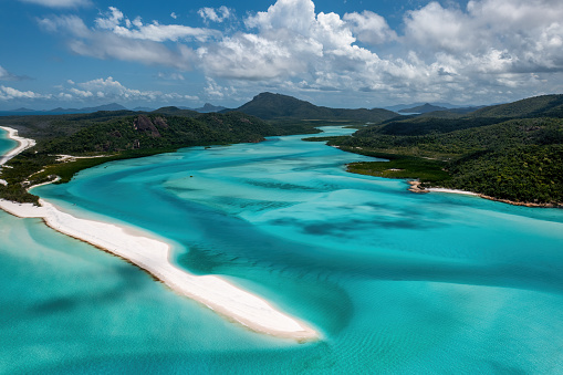 Aerial photograph of Hill Inlet, Whitsunday Island, Whitsundays, Queensland