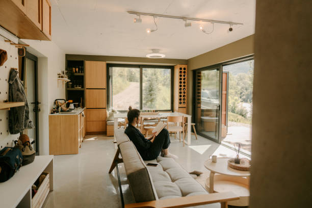 istock Morning in my nature cabin house 1900376001
