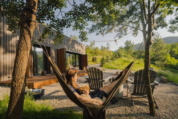 istock Swinging in a hammock with my best friend 1900401117