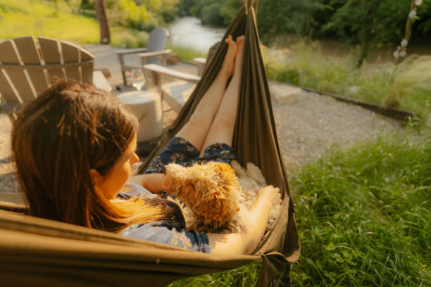 istock Swinging in a hammock with my best friend 1900402124