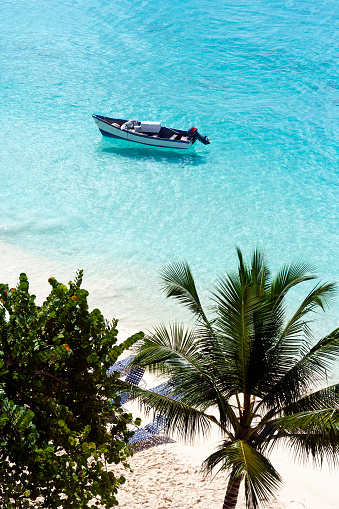 A boat on the Caribbean Sea, Barbados