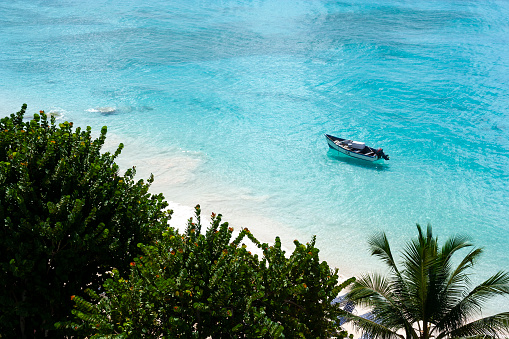 A boat on the Caribbean Sea, Barbados