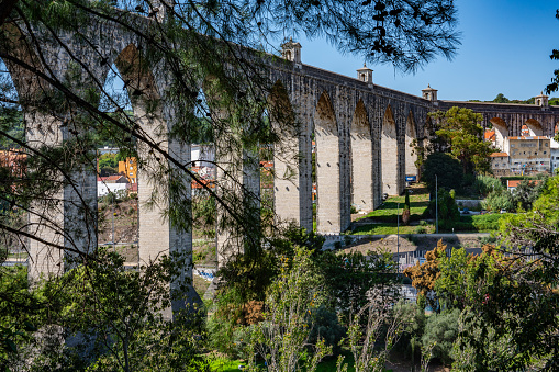 Águas Livres Aqueduct - Aqueduto das Águas Livres, Lisbon, Portugal.