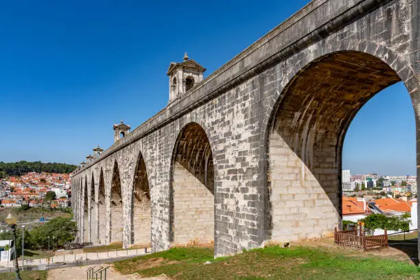 Águas Livres Aqueduct - Aqueduto das Águas Livres, Lisbon, Portugal.