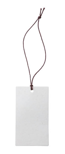 istock Blank price tag tied with string isolated on white background 1900736672