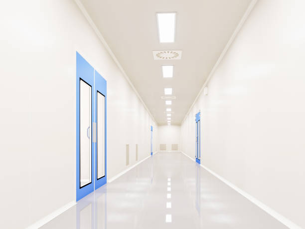istock Corridors Clean Room in pharmaceutical factory 1900788375