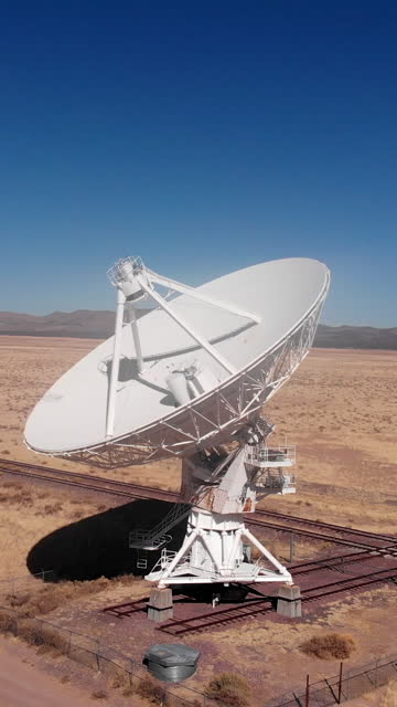 Very Large Array Radio Telescope Near Socorro, New Mexico Vertical Video