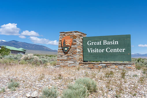 Great Basin visitor Center in Great Basin National Park in Nevada, United States - June 4, 2023. Great Basin National Park is in eastern Nevada near the Utah border.