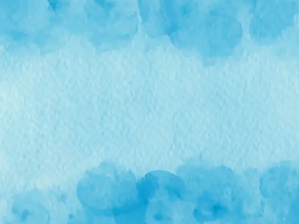 Vector illustration of blue watercolor stains