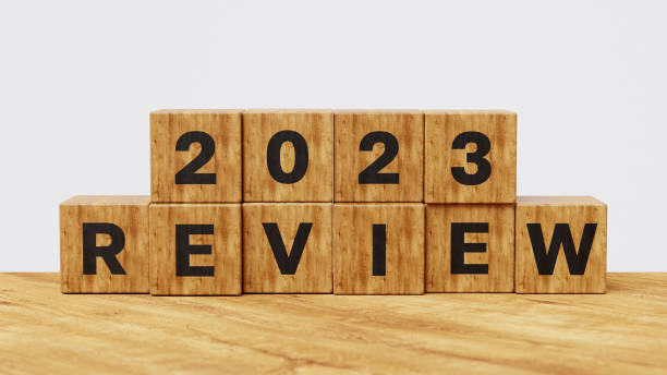 istock 2023 Annual review, business and customer review. Learning, improvement, planning and development concept. 2023 Review on wooden cubes. 3d illustration 1901181181